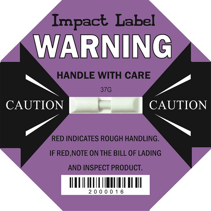 Shipping Impact Label 37G Box of 50  - ShockWatch Label Alternative
