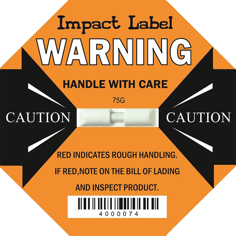 Shipping Impact Label 75G - ShockWatch Label Alternative